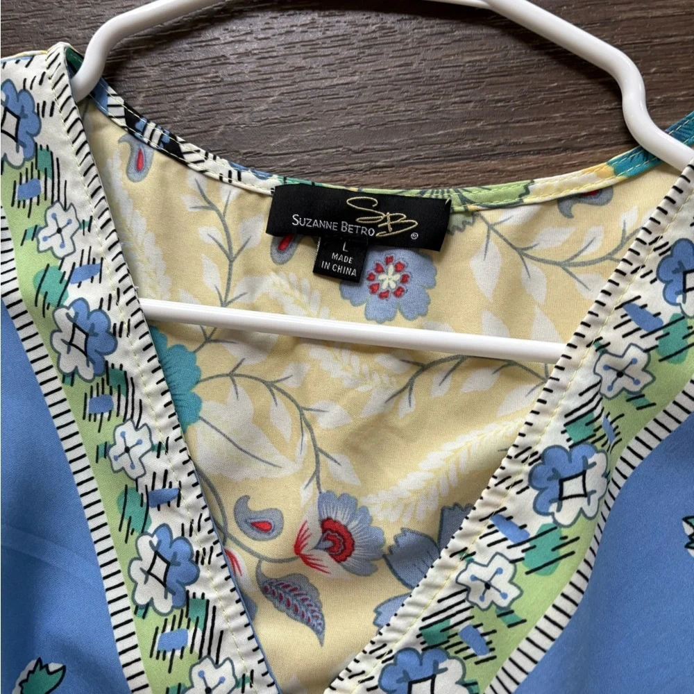 Suzanne Betro Floral V-Neck Dress - Picture 5 of 9